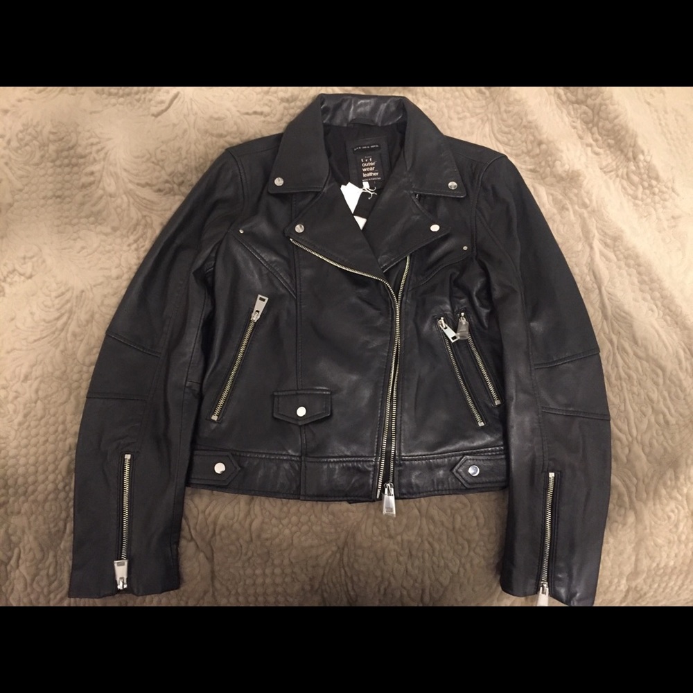 ZARA women’s leather jacket (brand new)